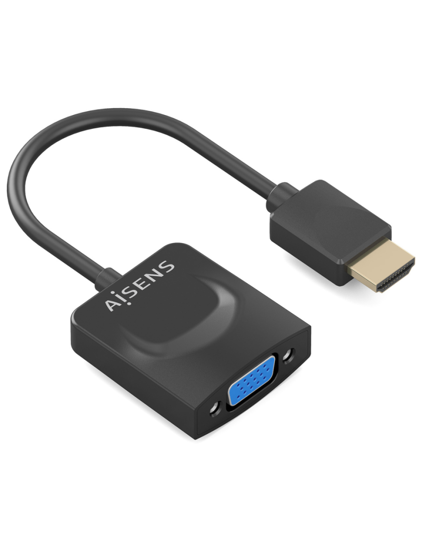 AISENS Conversor HDMI a SVGA, HDMI A/M-SVGA/H, Negro, 15?m