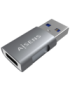 AISENS Mini Adaptador USB 3.2 GEN2 10G 3A, Tipo USB-C/H-A/M, Gris