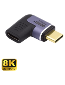 Ewent EC1048 cambiador de género para cable USB-C Negro, Púrpura