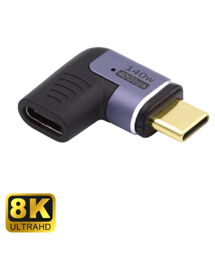 Ewent EC1048 cambiador de género para cable USB-C Negro, Púrpura