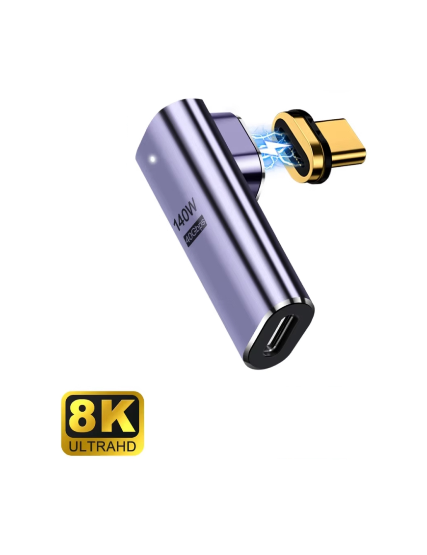 Ewent EC1049 cambiador de género para cable USB-C Púrpura