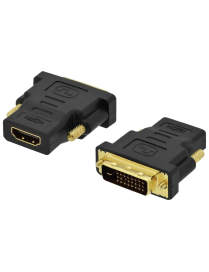 Ewent EC1371 cambiador de género para cable DVI-D 24+1 HDMI Negro