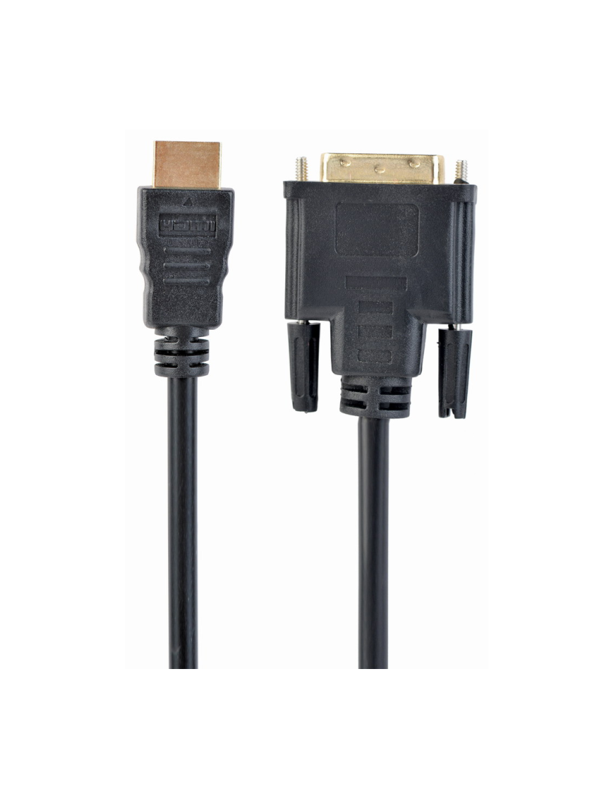 Gembird 5m, HDMI/DVI, M/M DVI-D Negro