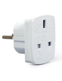 Gembird A-AC-UKEU-001 adaptador de enchufe eléctrico Tipo G (RU) Tipo F Blanco