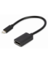 Gembird A-CM-DPF-02 adaptador de cable de vídeo 0,15 m USB Tipo C DisplayPort Negro