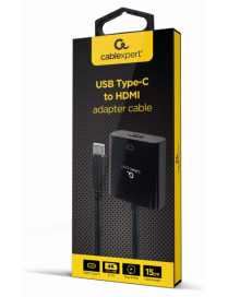 Gembird A-CM-HDMIF-03 Adaptador gráfico USB 3840 x 2160 Pixeles Negro