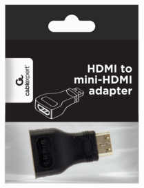 Gembird A-HDMI-FC cambiador de género para cable mini-HDMI Negro