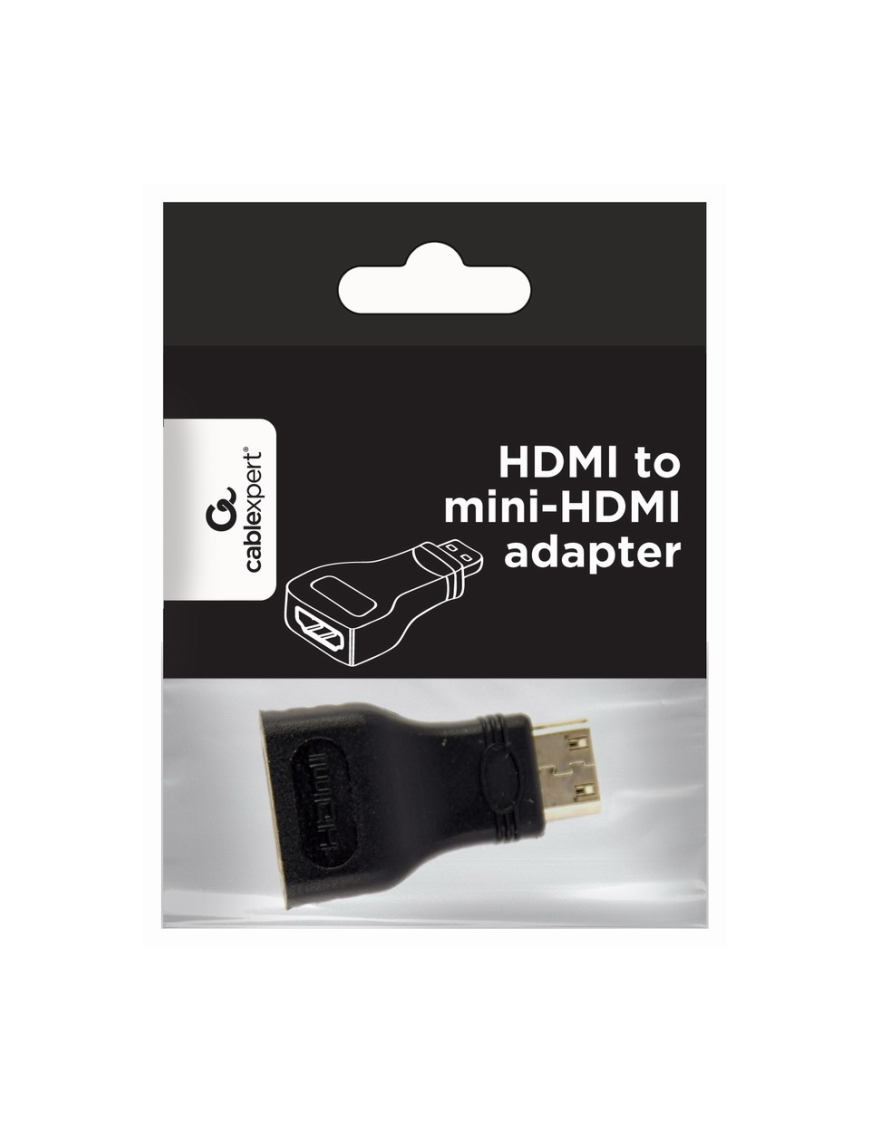 Gembird A-HDMI-FC cambiador de género para cable mini-HDMI Negro