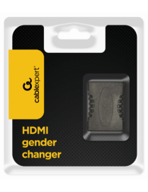 Gembird A-HDMI-FF cambiador de género para cable Negro