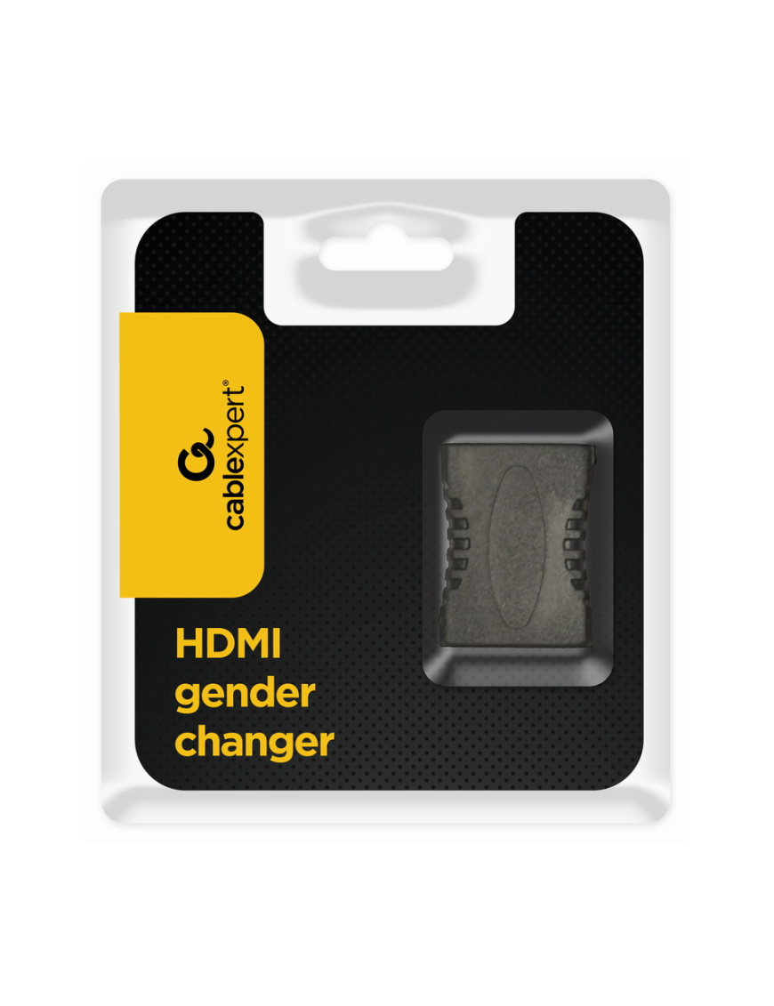 Gembird A-HDMI-FF cambiador de género para cable Negro