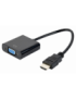 Gembird A-HDMI-VGA-04 adaptador de cable de vídeo 0,15 m VGA (D-Sub) HDMI tipo A (Estándar) Negro