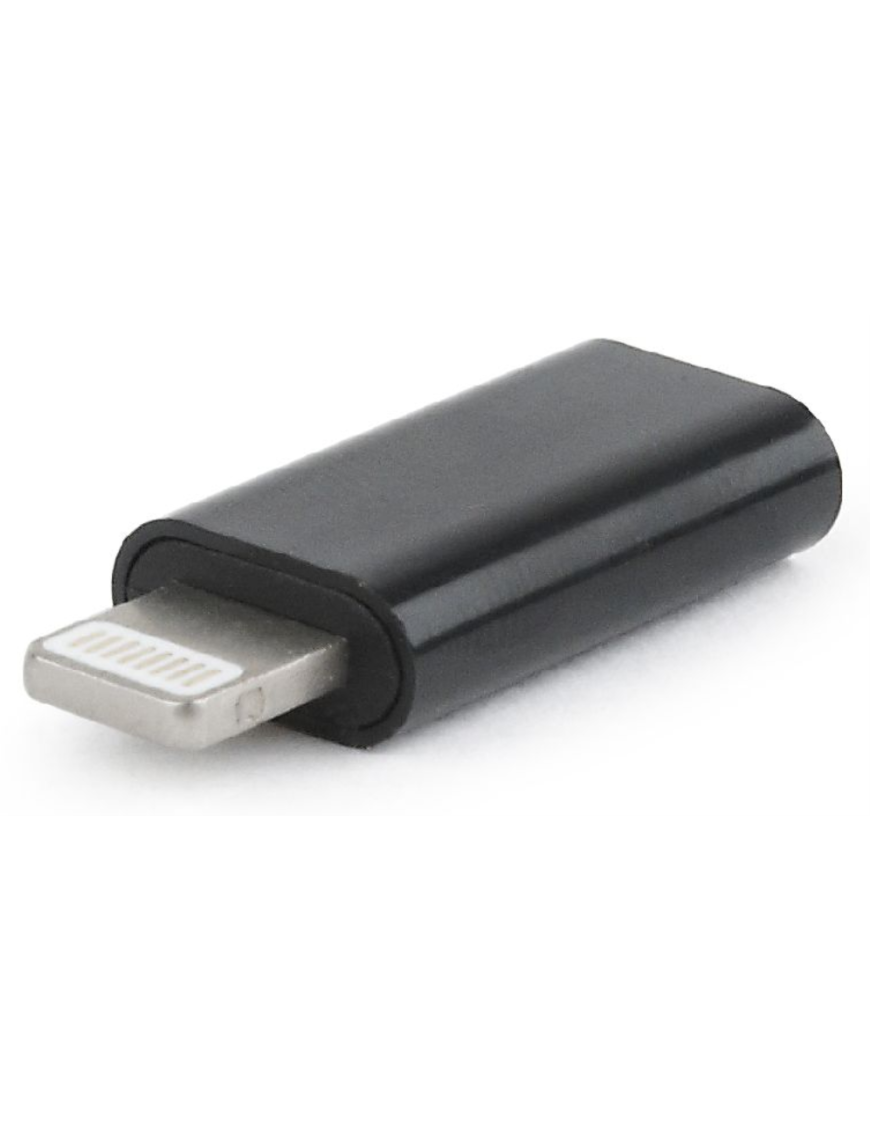 Gembird A-USB-CF8PM-01 cambiador de género para cable USB type-C 8 pines Negro
