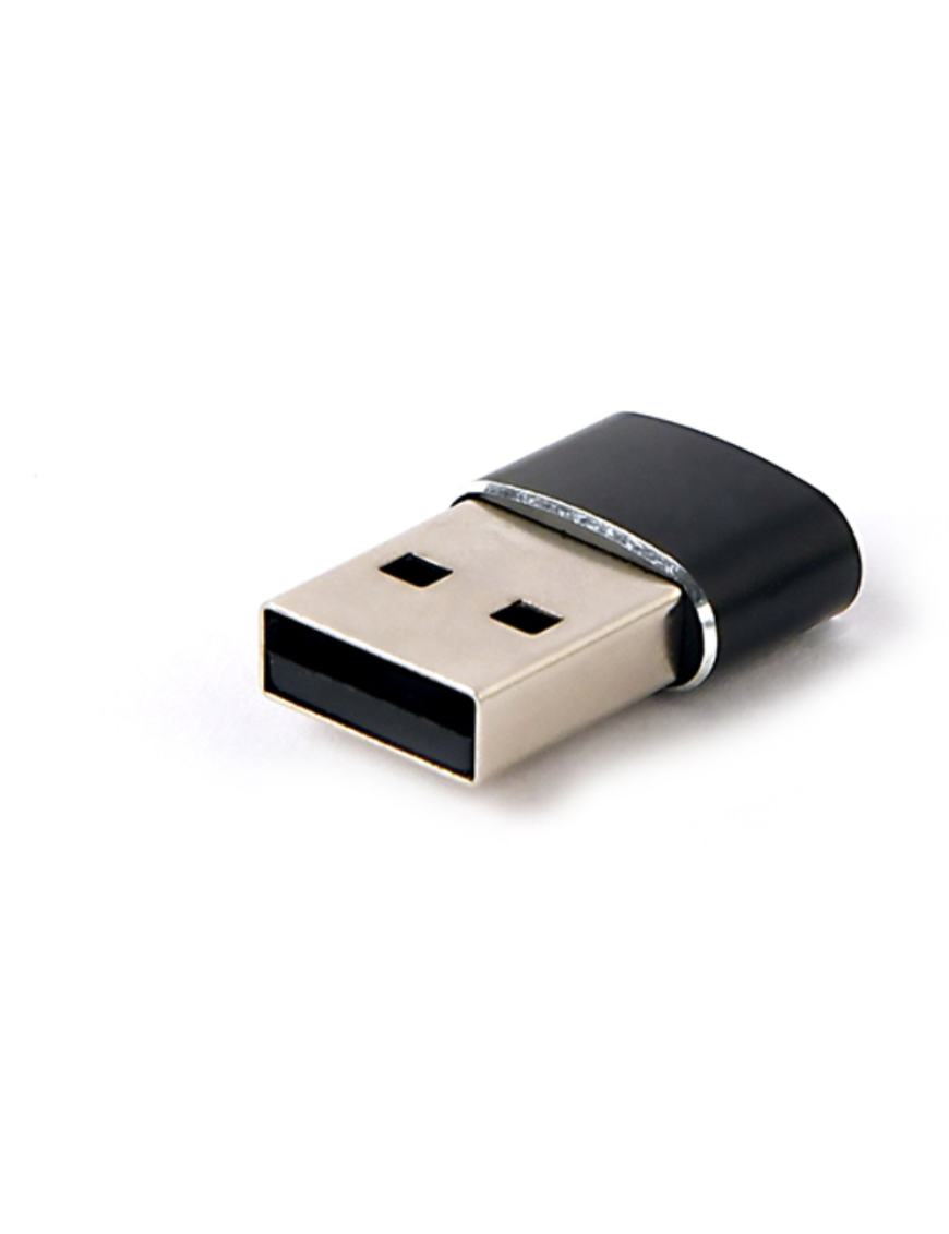 Gembird A-USB2-AMCF-02 cambiador de género para cable USB A USB C Negro