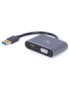 Gembird A-USB3-HDMIVGA-01 Adaptador gráfico USB 3840 x 2160 Pixeles Gris