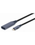 Gembird A-USB3C-DPF-01 adaptador de cable de vídeo 0,15 m USB Tipo C DisplayPort Negro, Gris