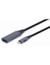 Gembird A-USB3C-HDMI-01 adaptador de cable de vídeo 0,15 m USB Tipo C HDMI tipo A (Estándar) Negro, Gris