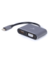 Gembird A-USB3C-HDMIVGA-01 Adaptador gráfico USB 3840 x 2160 Pixeles Gris