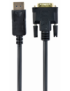 Gembird CC-DPM-DVIM-6 adaptador de cable de vídeo 1,8 m DisplayPort DVI Negro