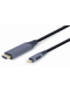 Gembird CC-USB3C-HDMI-01-6 adaptador de cable de vídeo 1,8 m USB Tipo C HDMI tipo A (Estándar) Negro, Gris