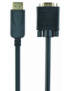 Gembird CCP-DPM-VGAM-6 adaptador de cable de vídeo 1,8 m VGA (D-Sub) DisplayPort Negro