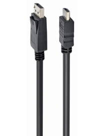 Gembird DisplayPort - HDMI, 3m HDMI tipo A (Estándar) Negro