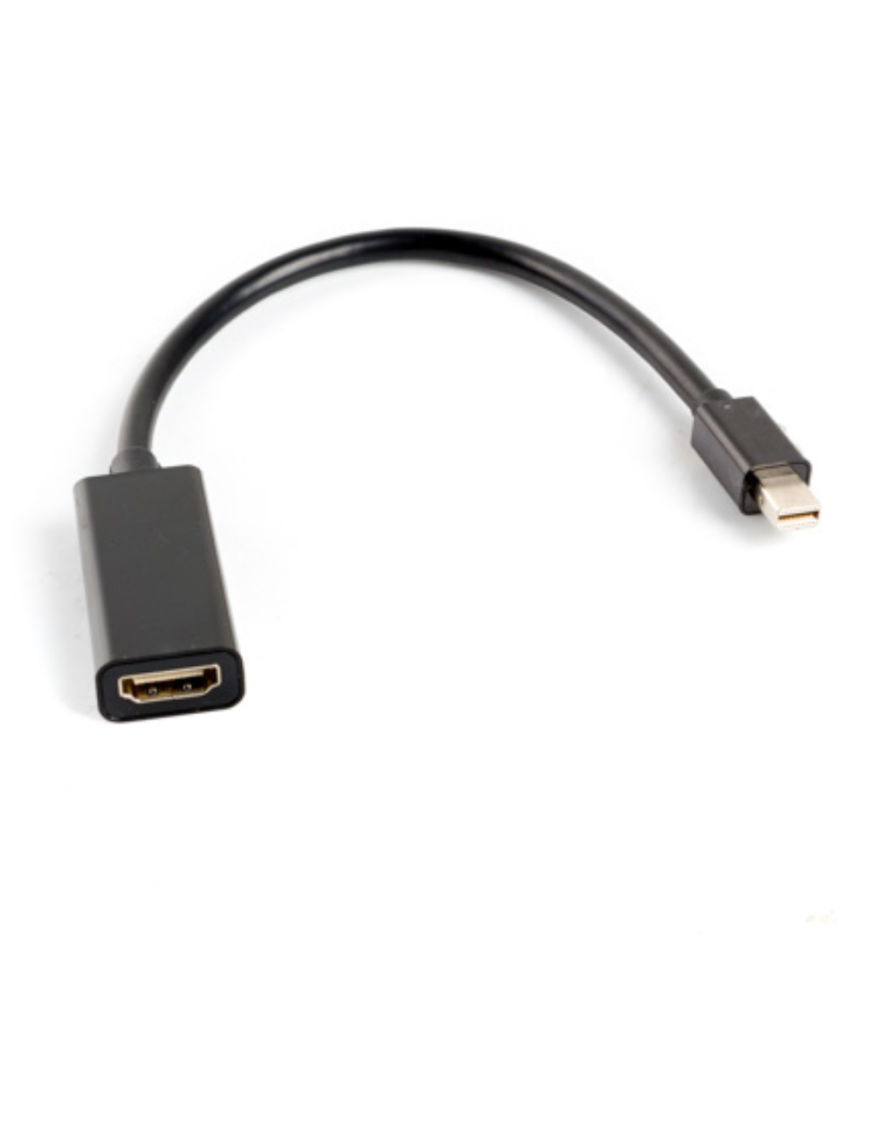 Lanberg AD-0005-BK adaptador de cable de vídeo 0,2 m Mini DisplayPort HDMI tipo A (Estándar) Negro