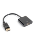 Lanberg AD-0009-BK adaptador de cable de vídeo 0,1 m DisplayPort HDMI tipo A (Estándar) Negro