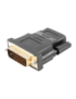 Lanberg AD-0010-BK cambiador de género para cable HDMI DVI-D Negro