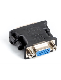 Lanberg AD-0012-BK cambiador de género para cable DVI-I VGA (D-Sub) Negro