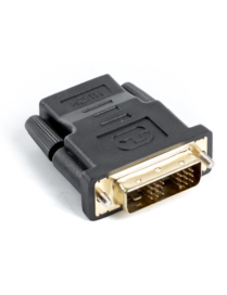 Lanberg AD-0013-BK cambiador de género para cable HDMI DVI-D 18+1 Single Link Negro