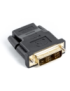 Lanberg AD-0013-BK cambiador de género para cable HDMI DVI-D 18+1 Single Link Negro