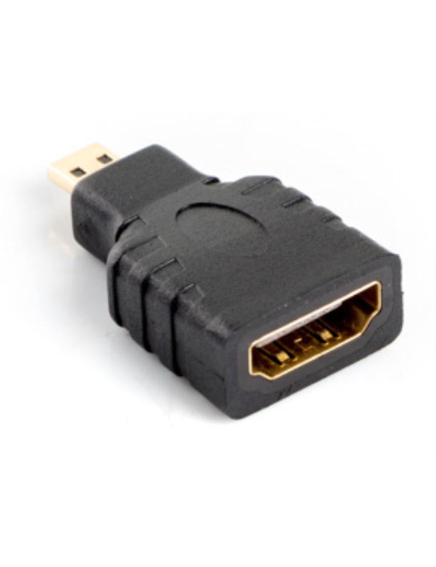 Lanberg AD-0015-BK cambiador de género para cable HDMI Micro HDMI Negro
