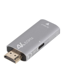 Lanberg AD-HD-DP-01 adaptador de cable de vídeo 0 m HDMI tipo A (Estándar) DisplayPort Plata