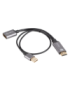 Lanberg AD-HD-DP-02 adaptador de cable de vídeo 0,2 m HDMI tipo A (Estándar) DisplayPort Plata