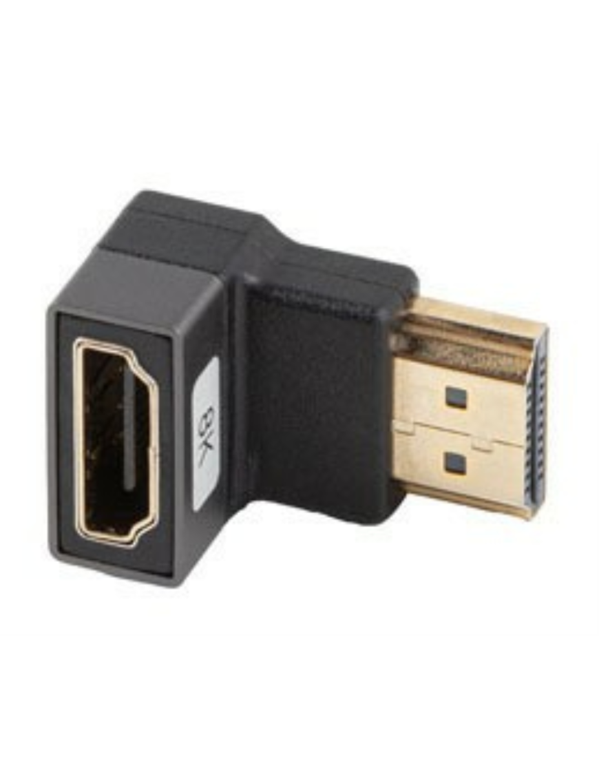 Lanberg AD-HDMI-07 adaptador de cable de vídeo HDMI tipo A (Estándar) Negro, Plata