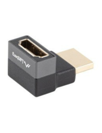 Lanberg AD-HDMI-08 adaptador de cable de vídeo HDMI tipo A (Estándar) Negro, Plata