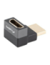 Lanberg AD-HDMI-08 adaptador de cable de vídeo HDMI tipo A (Estándar) Negro, Plata