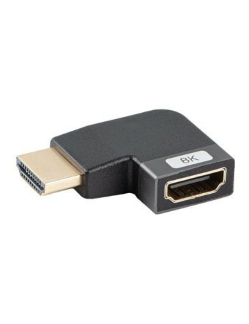 Lanberg AD-HDMI-09 adaptador de cable de vídeo HDMI tipo A (Estándar) Negro, Plata