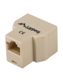 Lanberg AD-RJ45-2RJ45-OU divisor de red Beige