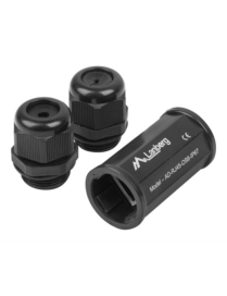 Lanberg AD-RJ45-OS6-IP67 cambiador de género para cable RJ-45 Negro