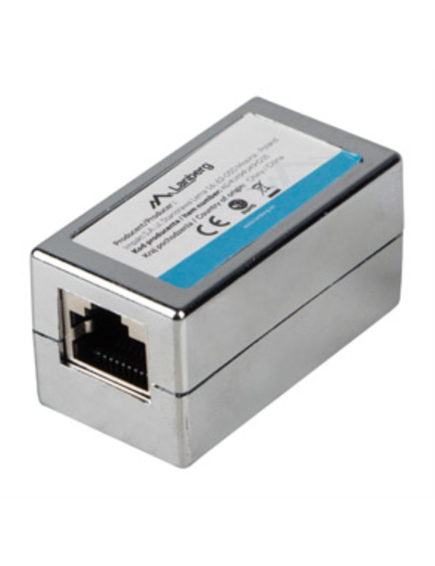 Lanberg AD-RJ45-RJ45-OS6 cambiador de género para cable RJ-45 Plata