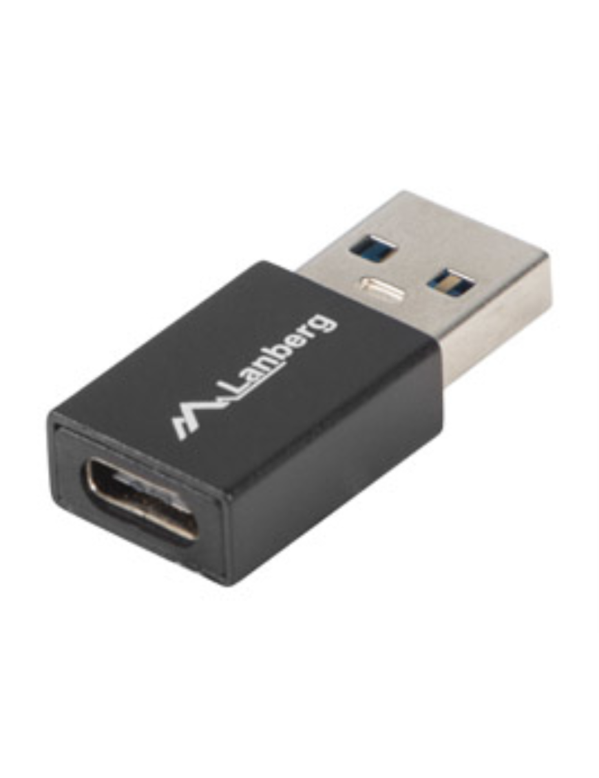 Lanberg AD-UC-UA-01 cambiador de género para cable USB 3.0 Type A USB 3.0 Type C Negro