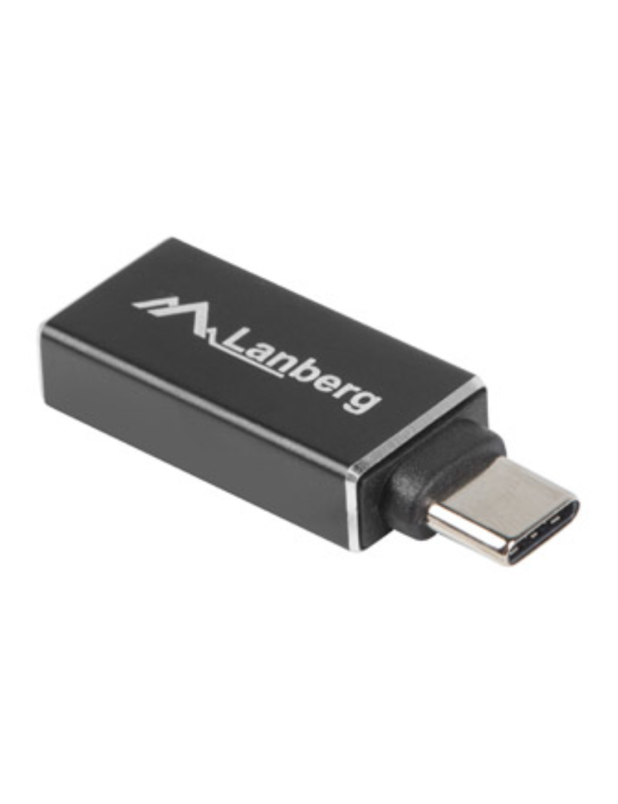 Lanberg AD-UC-UA-02 cambiador de género para cable USB 3.0 Type C USB 3.0 Type A Negro