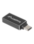 Lanberg AD-UC-UA-02 cambiador de género para cable USB 3.0 Type C USB 3.0 Type A Negro