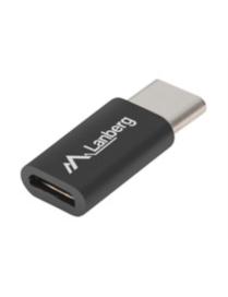 Lanberg AD-UC-UM-02 cambiador de género para cable USB 2.0 Type C Micro-USB 2.0 Type B Negro