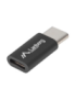 Lanberg AD-UC-UM-02 cambiador de género para cable USB 2.0 Type C Micro-USB 2.0 Type B Negro