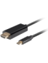 Lanberg CA-CMHD-10CU-0005-BK adaptador de cable de vídeo 0,5 m USB Tipo C HDMI Negro