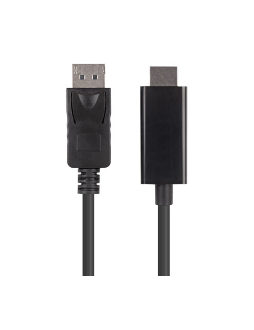 Lanberg CA-DPHD-11CC-0010-BK cambiador de género para cable DisplayPort HDMI Negro
