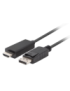 Lanberg CA-DPHD-11CC-0018-BK cambiador de género para cable DisplayPort HDMI Negro