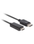 Lanberg CA-DPHD-11CC-0050-BK cambiador de género para cable DisplayPort HDMI Negro